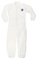 Case (25 ct) DuPont™ Tyvek®, Coverall with collar, zipper front, elastic sleeves and ankles, white