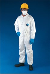 5 Pack - DUPONT TYVEK 125S SUIT, ELASTIC WRIST & ANKLE WITH ZIPPER FRONT
