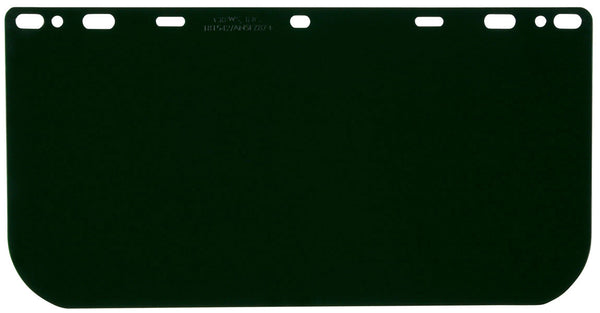 181542 - Head Gear/Face Shields-8"x15.5 .040, Dark Green Polycarbonate Faceshield