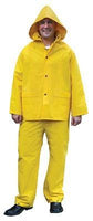 2003 - Classic, .35mm PVC/Polyester 3 pc suit, Detachable Hood, Snap Front Jacket & Bib Pant, Yellow